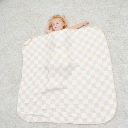 Ultra Soft Muslin Baby Blanket, Made of Viscose from Bamboo, A Versatile Swaddle and Bed Blanket for Babies, Toddlers, Boys, and Girls (1 Pack)....