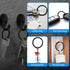 32mm Black Split Key Ring, Flat Key Ring, Split Ring, Black O Ring for Car Keys, for Home Key (12pcs)...