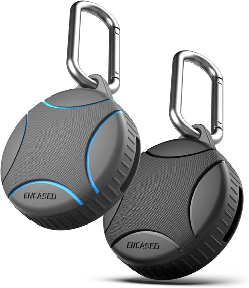 ENCASED 4 Pack Waterproof Airtag Keychain Holder (IPX8) Case for Apple Air Tag Holder Military-Grade Drop/Shockproof, Protective Screw-down Cover ...
