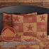 VHC Brands Ninepatch Star Hand Quilted Bedroom Decor, Standard Sham, Red, 21x27...
