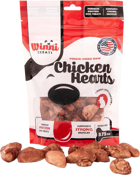 Freeze Dried Raw Chicken Hearts...