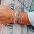 Pura Vida Aqua or White Enamel Wave Bracelet - Waterproof, Adjustable Band...