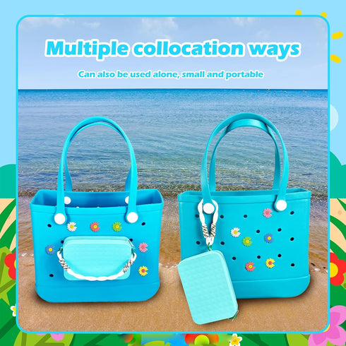 Silicone Phone Holder for Bogg Bag, Insert Pouch Wallet Charm for Bogg Bags Accessories Compatible with All Bogg Bags?Phone Holder Attachment for ...