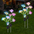 Solar Garden Flower Lights?LED Solar Powered Stake Landscape Lights?Outdoor Waterproof Decorative Lights for Yard,Patio,Lawn,Pathway Decoration (2...