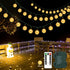 GCMacau Outdoor String Lights, Battery Operated String Lights Indoor 39ft 80LED Small Globe Fairy Lights Waterproof with Remote, 8 Modes, for Camp...