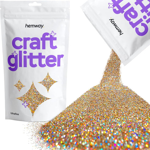 Hemway Craft Glitter 100g / 3.5oz Glitter Flakes for Arts Crafts Tumblers Resin Epoxy Scrapbook Glass Schools Paper Halloween Decorations - Ultraf...