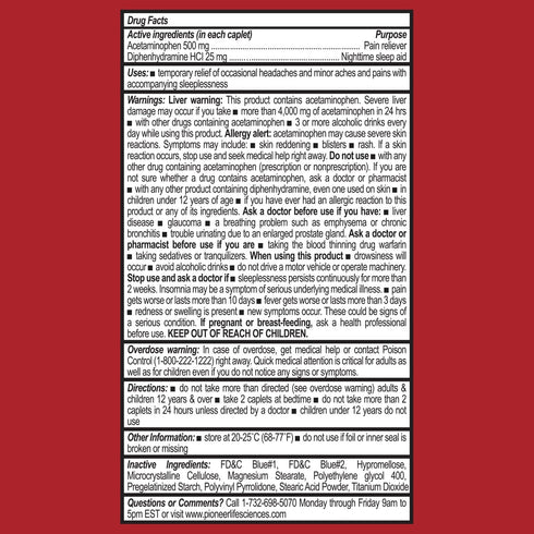GenCare - Extra Strength Acetaminophen PM 500 mg (375 Tablets) | Value Saving Pain Relief & Sleep Aid for Adults | Works Fast & Non Habit Forming ...