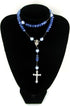 Linpeng Sky Blue Glass Crystal Pearl Beads Rosary Jewerly Kit, Rosary Making Supplies, Gift for Beader, 1 Pack...