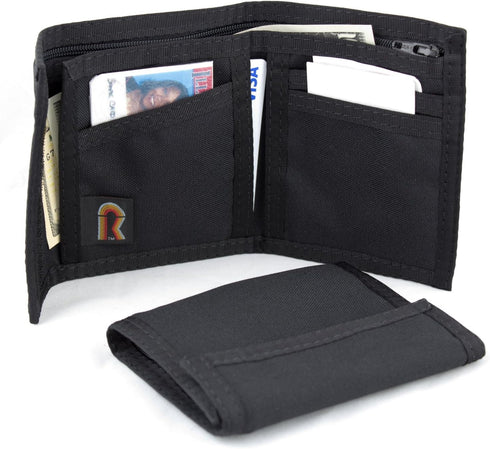 Tactical Nylon Bifold Wallet with Inside ID for Men - Durable 600D Cordura, Water-Resistant, 15+ Card Slots, for Military, Outdoor & Travel, Compa...