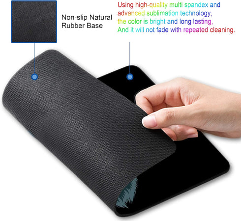 Mouse pad, computer mousepad with funny gorilla design, non-slip rubber mouse pad for home and office...