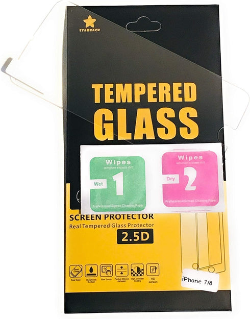 Screen Protector for iPhone 7/8, 4.7 inch, 10 Pack, 2.5D Edge, Tempered Glass Compatible with iPhone 7/8, Phone Shield, Case Friendly, Anti Scratc...