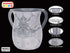 Stainless Steel Netilat Yadayim Cup - Grey Stone Painted Design - Looks Like Ceramic - Rust, Break and Crack Proof Negel Vasser Cup - Judaica Gift...