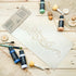 Border Reusable Plastic Wall Stencil // ART NOUVEAU ORNAMENT #2 // Art Craft Mylar Template (8,2"x15,7")...