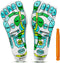 Acupressure Reflexology Socks for Women & Men Foot Massage Five Toe Separate Socks Cotton Reflexology Acupressure Charts & Rod Included; Relief Bo...