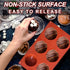 2 Pack Large 6-Cavity Semi Sphere Silicone Molds, Non-Stick Baking Mold for Making Standard Size Hot Chocolate Bomb, Cake, Jelly, Dome Mousse...