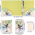2 Inch Mini 3 Ring Binder for 5.5" x 8.5" Paper with 5-Tab Dividers EYROZILL Cute Mini Binder for School/Office Supplies and Home, Season Tree...