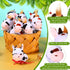 Stuffed Cows, 12 Pieces Assorted Toy Figures, Plush Animals for Holiday Back to School Party Favors, 3.2 x 3 Inch...