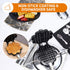 Bruntmor Stovetop Waffle Pan Set of 1 - Cast Iron Waffle Pan Maker for Pancakes, Puffs, and Waffles - Non-Electric Stovetop Griddle Panwaffle for ...