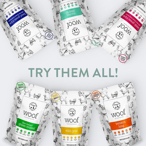 Woof Venison Lung Air Dried Treat 1.76oz...