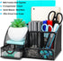 Desk Organizer, Office Supplies Desk Organization Accessories Pen Holder Organizers Set Multi-Functional Mesh Storage Caddy with 6 Compartments + ...