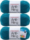 Premier Yarns Everyday DK Anti-Pilling Yarn - 3.5 Oz - #3 Light Weight - 3 Pack Bundle with Bella's Crafts Stitch Markers (Bright Blue)......