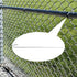 Aiwaiufu Aluminum 8inch 100 Packs Chain Link Fence Ties, 12.5 Gauge Aluminum Wire Hook Ties for Chain Link Dog Fence, Diameter 2mm...