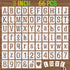 3 Inch Alphabet Letter Stencils, 66 Pcs Reusable Plastic Letter Number Symbol Interlocking Drawing Template Kit for Painting on Wood, Wall, Glass,...