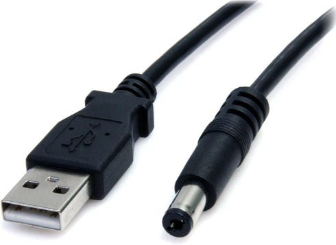 2m USB to Type M Barrel Cable - USB to 5.5mm 5V DC Cable...