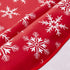 Violet Linen Decorative Christmas Snowflakes Design Red Tablecloths - 60" Round...