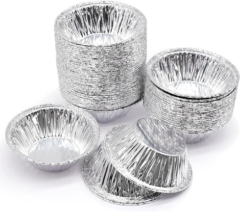200 PCS Egg Tart Baking Cups, Disposable Aluminum Foil Liners for Pudding, Cupcake, Muffin, Creme Brulee Baking...
