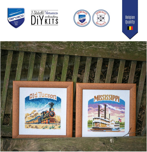 Vervaco Cross Stitch Embroidery Kits, Wall Decoration, Pre-Printed Embroidery Set, Embroidery Picture, 100% Cotton, Embroidery templates 6.70 x 6....