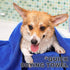 Chumia 4 Pack Dog Towels for Drying Dog Large Microfiber Dog Towels Grooming Towels Absorbent Soft Pet Bath Towels with Embroidered Paw for Small ...