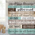 JAWO Education Wooden Plank Vintage Inspirational Motivational Words Print Rustic Cabin Shower Curtain for Bathroom, Retro with Hooks, 70X70IN(Tea...