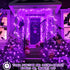 KNONEW Purple Halloween Lights Indoor Outdoor 60FT 180 LED String Light with 8 Lighting Modes, Timer Memory Function Plug in for Halloween Party H...
