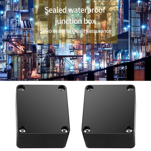 Project Box, 4 Pcs Electrical Junction Box, IP65 Waterproof Electrical Project Case, ABS Plastic Dustproof Outdoor Electrical Boxes, Electronic Ju...