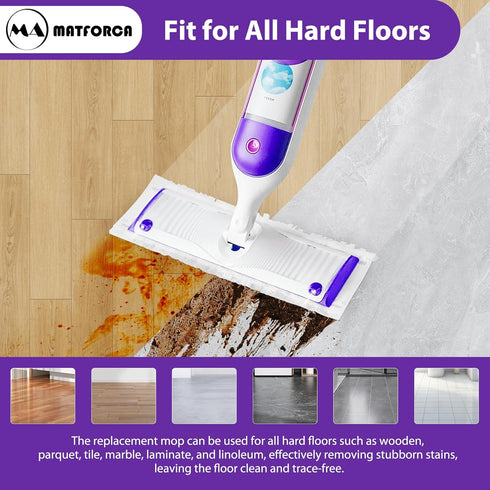 10 Pack Disposable Power Mop Pads Refills for Swiffer PowerMop Multi-Surface Replacement Mopping Refills Pads...