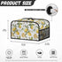 Crock for Pot Cover 6-8 qt Yellow Lemon Slow Cooker Dust Cover with Pocket for Accessories Keep Slow Cooker Free From Dust...