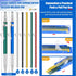 2 Pcs Welders Pencil with 48 PCS Round Refills Mechanical Pencils Metal Welding Marker for Tube Pipe Fitter Welder Steel Construction Woodworking ...