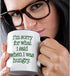 3dRose I'm Sorry For What I Said When I Was Hungry Lime Green Two Tone Mug, 11 oz, Black...