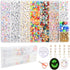 FZIIVQU 1400pcs 6 Colors 4x7mm Letter Beads for Bracelets Making Kit Alphabet Beads for Jewelry Making with Number Heart Beads Friendship Bracelet...