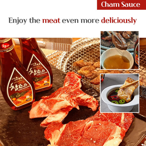 Woori Cham Sauce, Korean BBQ Soy Sauce, #1 Steak Sauce in Korea, Magic Sauce for Korean BBQ, Kalbi, Bulgogi, and Pickles, ??? (10.6Oz, 1) (1 Pack)...