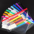 Tamaki 10 Pack Zipper Plastic Envelopes, Small Plastic Envelopes, A6 Size for Pencil Case Bulk, Bill Bag, 10 Color (9x4.7 Inch)...