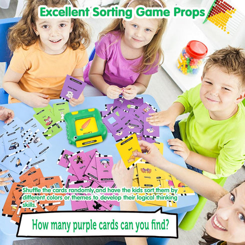Talking Flash Cards for Toddlers, JONZOO Dino Speech Therapy Toys for Toddlers 1-3 Autism Sensory Toys 234 Sight Word Montessori Learning Toys Gif...