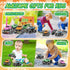 Monster Truck Toys for Boys, 4 Pcs Toy Cars Flip Stunt Car, Pull Back Race Cars Party Favors Friction Powered Cars Retro Toddler Toys Vehicles Goo...