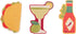 Karma Gifts Shaped Magnetic Chip Clips, Taco...