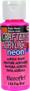 Crafter's Acrylic All Purpose Paint 2 Ounces-Pink Neon...