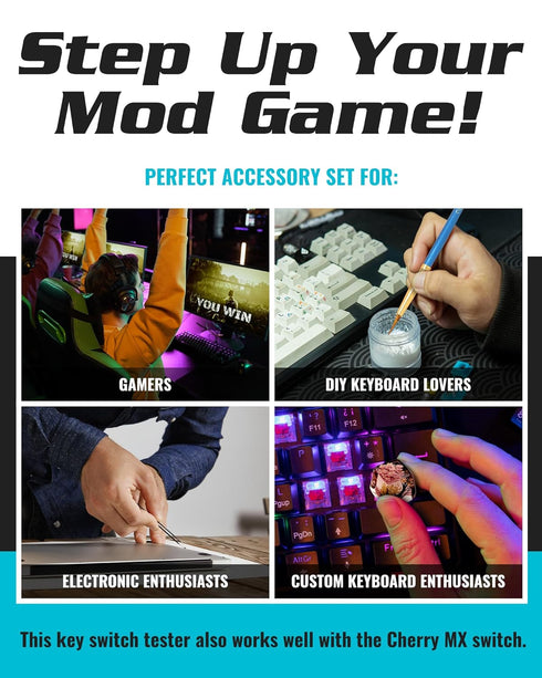 Swiss Industries Mechanical Keyboard Switch Lube Kit, Lube Station for Keyboard Switches, Includes Switch Lube Station, Keycap Puller, Switch Pull...