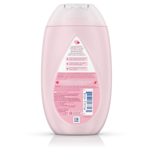 Johnson's Moisturizing Pink Baby Lotion with Coconut Oil, Hypoallergenic, 10.2 fl. oz...