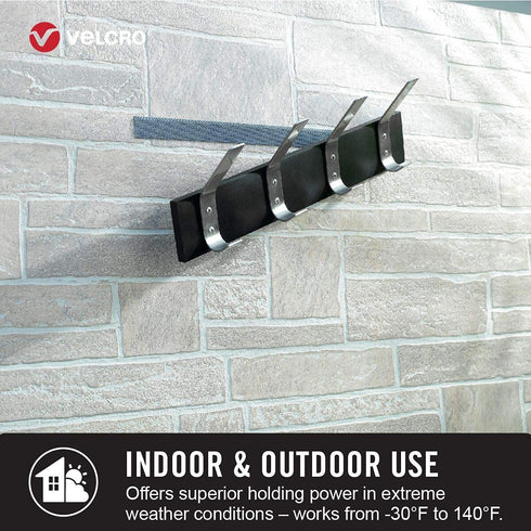 VELCRO Brand Industrial Strength Fasteners | Extreme Outdoor Weather Conditions | Heavy Duty Strength Holds up to 15 lbs | 4 x 2 inch Strips, 3 Se...