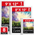 ESRICH Canvases for Painting 8Pack Painting Canvas with 9x12,8x10,4x6,Canvas Panels for Oil Paint,Watercolor,Acrylic Paint,Gouache and Tempera....